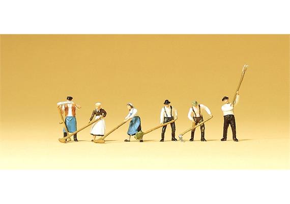 Preiser 79055 Heuernte mit verschiedenen Werkzeugen, N