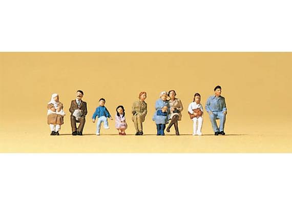 Preiser 79124 Sitzende Fahrgäste N