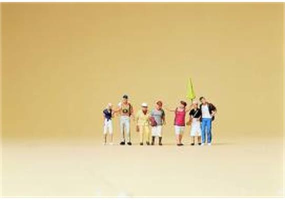 Preiser Fremdenführerin, Touristen