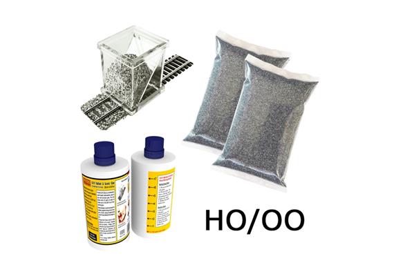 Proses BALKIT-13 Ballasting Kit "Dark Grey" / Schotter & Schotterkleber-Applikator