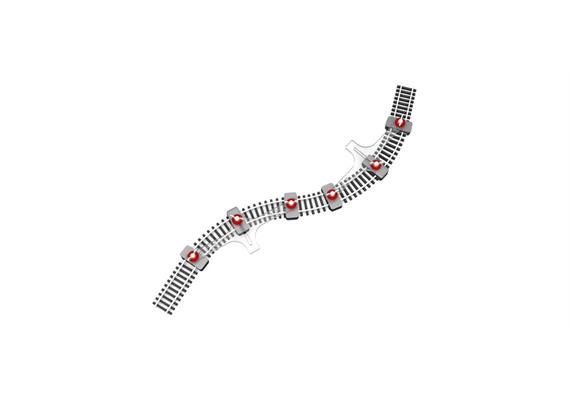 Proses PFT-HO-01 Flexgleishalter (Paar) - H0 (1:87) | Bild 1