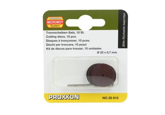 Proxxon 28810 Trennscheiben 22 x 0,7mm, 10 Stück und 1 Träger | Bild 2