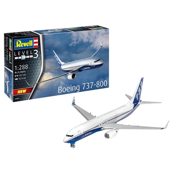 Revell 03809 Boeing 737-800, Bausatz - Massstab 1:288