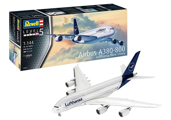 Revell 03872 Airbus A380-800 Lufthansa "New Livery" - Massstab 1:144 | Bild 1
