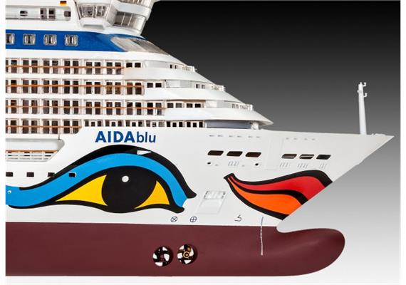 Revell 05230 Cruise Ship AIDA (AIDAblu, sol, mar or stella) - Massstab 1:400 | Bild 6