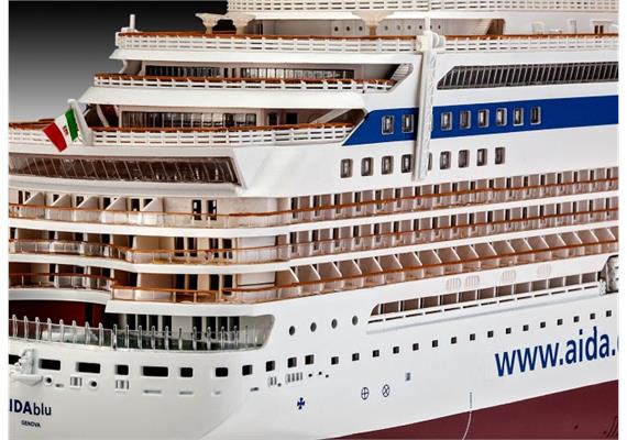 Revell 05230 Cruise Ship AIDA (AIDAblu, sol, mar or stella) - Massstab 1:400 | Bild 3
