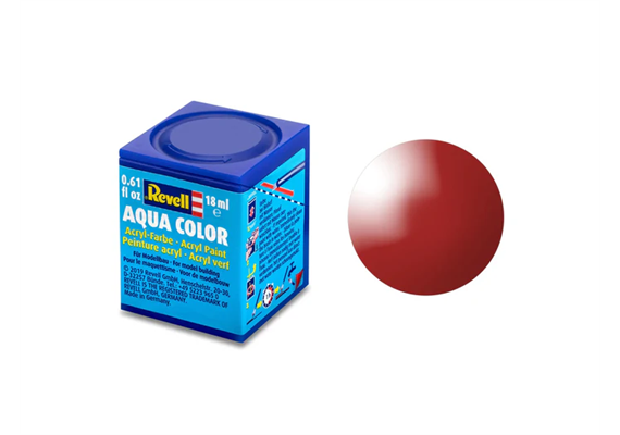 Revell 36131 feuerrot glänzend - Gloss "Fiery Red" (RAL 3000)Aqua Color Acrylic18ml | Bild 1