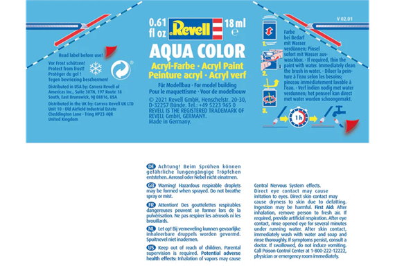 Revell 36166 olivgrau, matt - Matt "Olive Grey"(RAL 7010)Aqua Color Acrylic 18ml | Bild 2