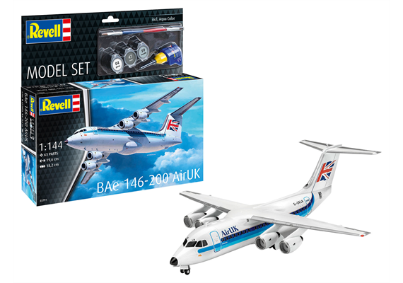 Revell 63791 Model Set BAe 146-200 “AirUK” - Massstab 1:144 | Bild 1