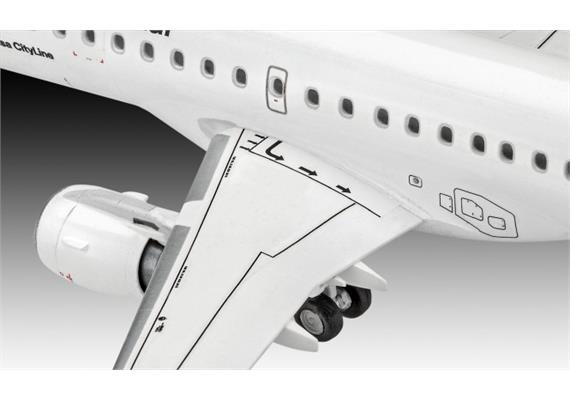 Revell 63937 Model Set Embraer 190 Lufthansa Regional 1:144 mit Farben, Leim und Pinsel | Bild 4
