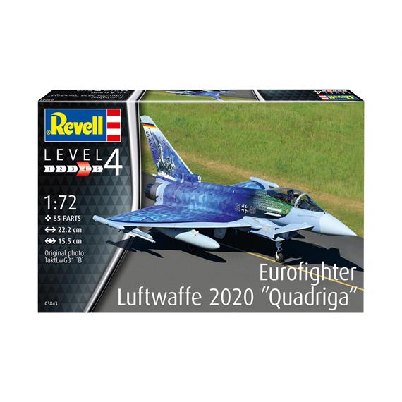Revell 03843 Eurofighter Luftwaffe 2020 Quadriga, Maßstab 1:72