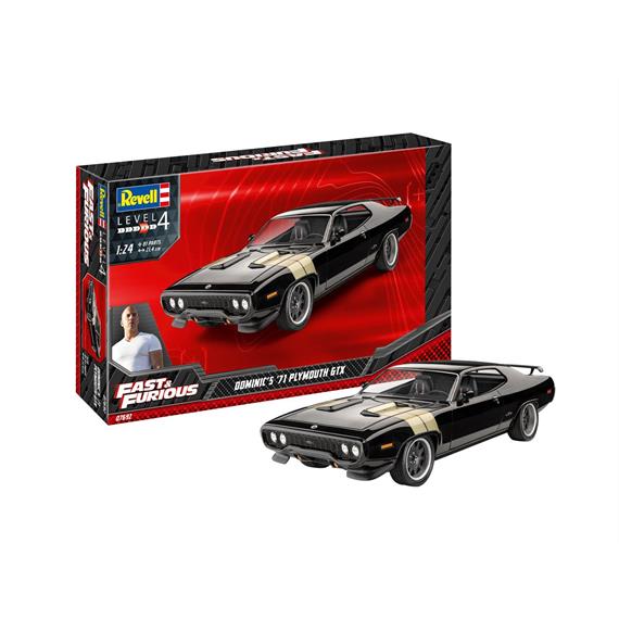 Revell 07692 Fast & Furious - Dominic's 1971 Plymouth GTX, Maßstab: 1:24