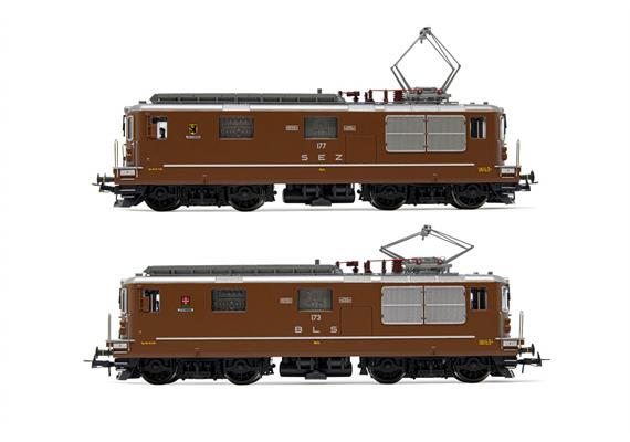 Rivarossi HR2813S SEZ/BLS 2 Re 4/4 177 Zweisimmen + 173 Lötschental DCC/Sound | Bild 1