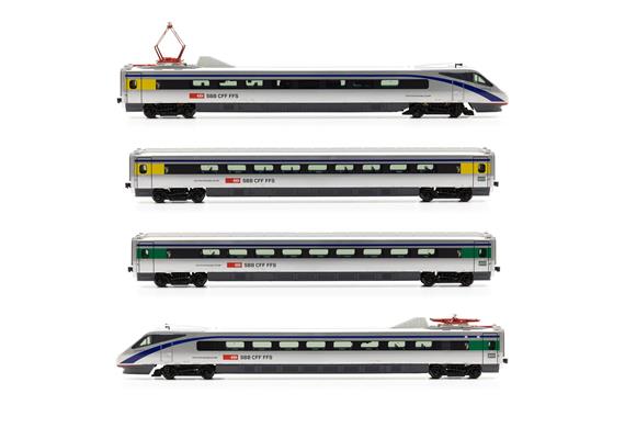 Rivarossi HR2964S SBB E-Triebzug ETR 470, silbrig, 4-teilig, Ep. V, DCS - H0 (1:87) | Bild 1