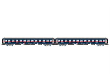 Rivarossi HR4378 ÖBB/NightJet, 2-teil. Set Liegewagen Bvcmz 248.5, blau, Ep. VI - H0