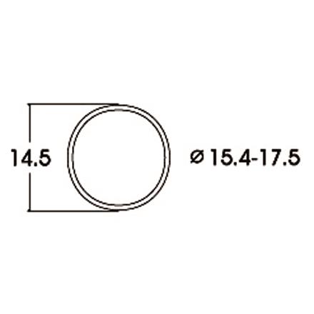 Roco 40076 Haftringsatz AC 15.4-17.5mm, 10 Stück - H0 (1:87)