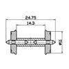 Roco 40267 DC-RP-25-Radsatz mit geteilter Achse - H0 (1:87)