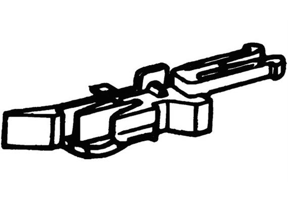Roco 40270 Kurzkupplungsköpfe, 4 Stück - H0 (1:87)