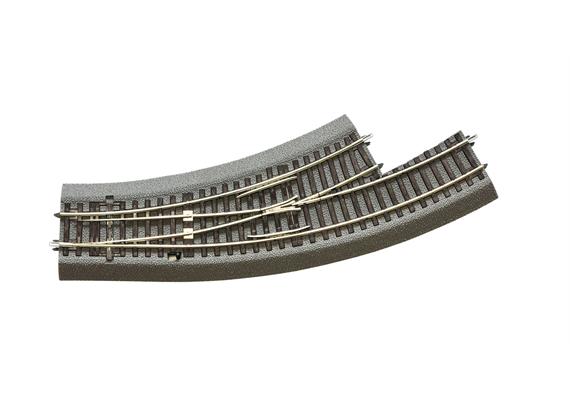 Roco 42560 Bogenweiche links BWl2/3 mit Handantrieb, mit Bettung - H0 (1:87)