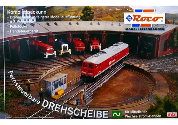 Roco 42614 Drehscheibe für das Dreileiter Wechselstromsystem AC Komplettpackung  H0