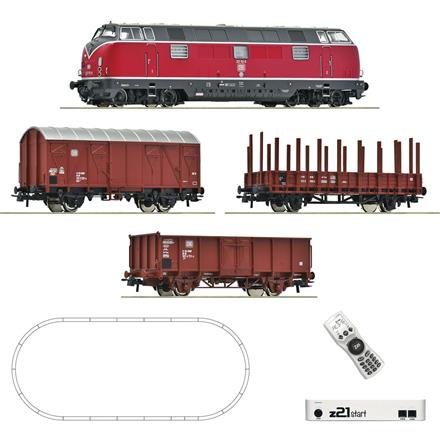 Roco 5110008 z21 start Digitalset: Diesellokomotive BR 221 mit Güterzug, DB - H0 (1:87)