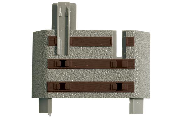 Roco 61183 GEOline Schwellenendstück für Flexgleis (6 Stk.)