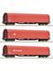 Roco 6200156 Wagenset bestehend aus 3 Schiebeplanenwagen, Gattung Rilns, DB/Schenker - H0