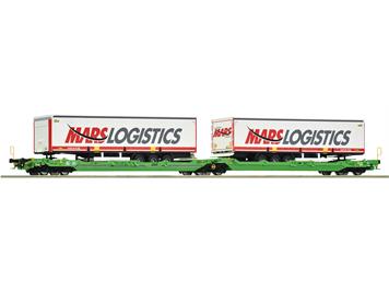 Roco 6600005 Doppeltaschen-Gelenkwagen T3000e, CFL Cargo "Mars Logistics" - H0 (1:87)