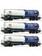 Roco 6600054 Wagenset mit drei 4-achsigen Kesselwagen „OMV“, Gattung Zans - H0 (1:87)