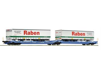 Roco 6600117 Doppeltaschen-Gelenkwagen T3000e, VTG, Spedition "Raben" - H0 (1:87)