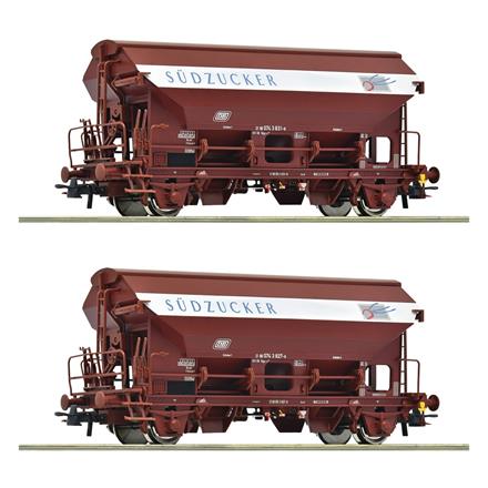 Roco 6600124 2-tlg. Set: Schwenkdachwagen, DB, "Südzucker" - H0 (1:87)