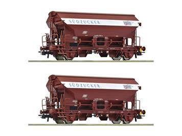 Roco 6600124 2-tlg. Set: Schwenkdachwagen, DB, "Südzucker" - H0 (1:87)