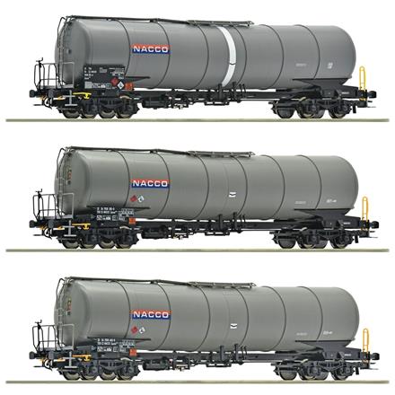Roco 6600197 3-tlg. Set: Kesselwagen, NACCO - H0 (1:87)