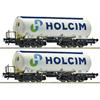 Roco 6600233 2-tlg. Set: Silowagen, Holcim - H0 (1:87)