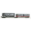 Roco 6600235 Doppeltaschen-Gelenkwagen T3000e, HUPAC, Spedition Fercam - H0 (1:87)