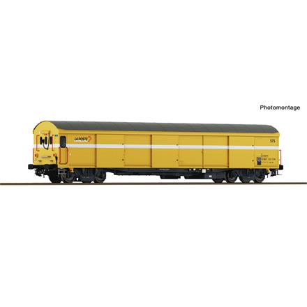 Roco 6600244 Paket-Postwagen, Wascosa "La Poste" (CH), mit Schlusslicht, DC 2L - H0 (1:87)