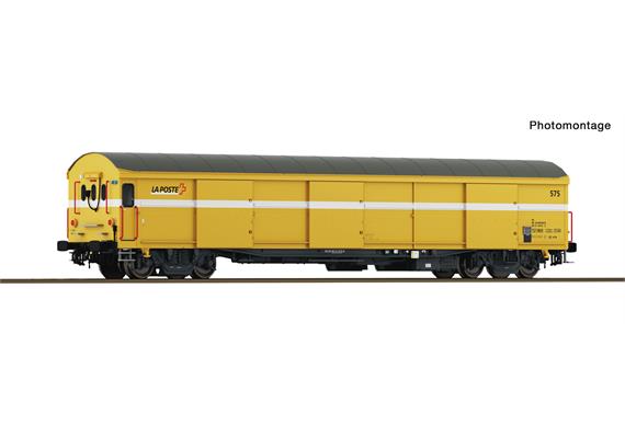 Roco 6600244 Paket-Postwagen, Wascosa "La Poste" (CH), mit Schlusslicht, DC 2L - H0 (1:87)