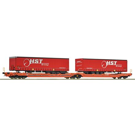Roco 6600260 Doppeltaschen-Gelenkwagen T3000e, Wascosa "HST" - H0 (1:87)
