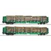 Roco 6600319 2-tlg. Set Rungenwagen beladen, OnRail - H0 (1:87)