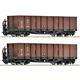 Roco 6640004 2-tlg. Set: Offene Güterwagen, ÖBB - H0e (1:87)