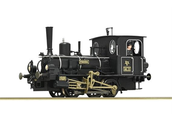 Roco 7110048 Dampflokomotive 85.13, kkStB "FRIEDA", DC 2L, digital DCC/MM mit Sound - H0