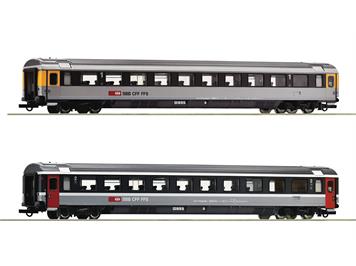 Roco 74023 2-tlg. Set 3: EuroCity-Wagen EC 7, SBB - H0 (1:87)