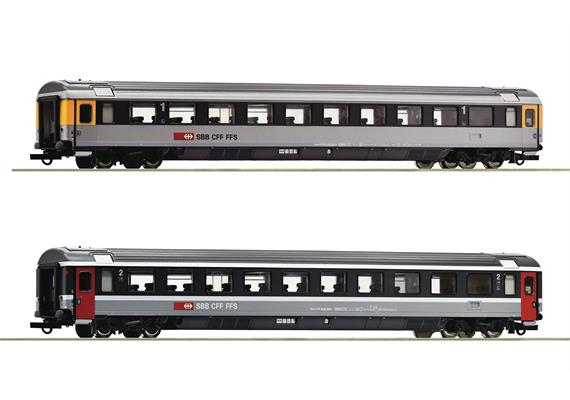 Roco 74023 2-tlg. Set 3: EuroCity-Wagen EC 7, SBB - H0 (1:87)
