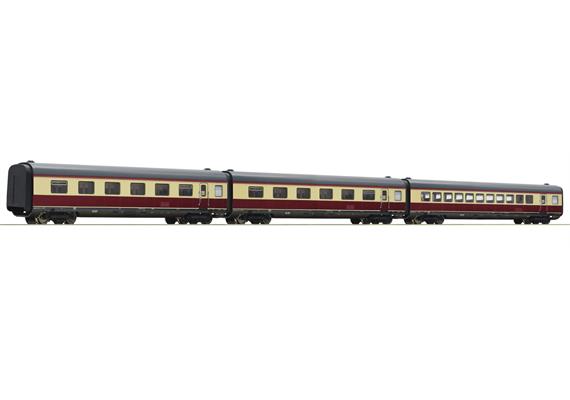 Roco 74079 3-tlg. Set: Ergänzungswagen „Alpen-See-Express“, DB