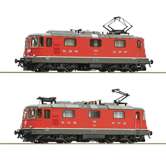 Roco 7500127 2-tlg. Set: SBB Lok Re 4/4 II 11133 und Re 4/4 II 11192, DC 2L, analog - H0