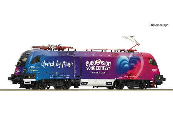Roco 7520240 Elektrolokomotive 1116 203-1 „ESC 2026“, ÖBB, AC 3L, dig. MM/DCC/Sound - H0