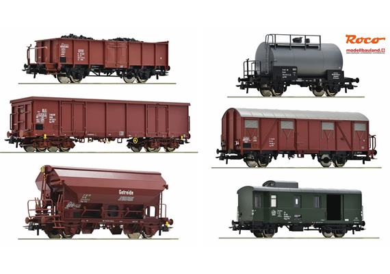 Roco 76030 6-tlg. Set: Güterzug, DR - H0 (1:87) | Bild 1