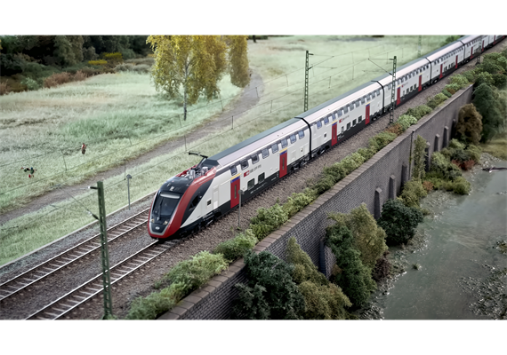 Roco 7700007 8-tlg. Set: Doppelstockzug RABe 502, SBB, DC 2L, analog - H0 (1:87) | Bild 2