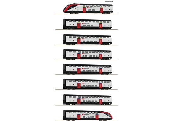 Roco 7710007 8-tlg. Set: Doppelstockzug RABe 502, SBB, DC, digital/Sound - NEUHEIT II/2025 | Bild 2