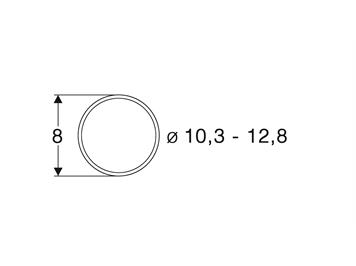 Roco 85602 Haftreifen D10,3–12,8 mm - H0 (1:87)
